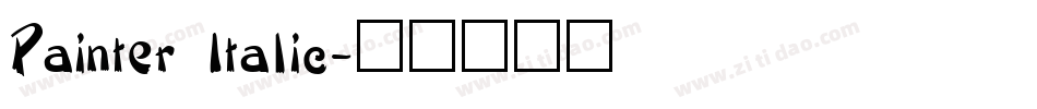 Painter Italic字体转换